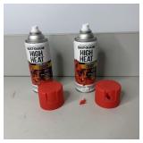 (2) Rust-Oleum Flat Red Automotive High Heat