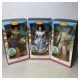 (3) 2006 Pink Lable, Wizard Of Oz Barbie Dolls-
