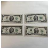 (4) 1976 Star United States $2 Federal