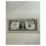 1957 A STAR NOTE Blue Seal United States Dollar