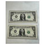 (2) 1999 Consecutive United States $1 Federal