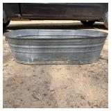Vintage Wheeling Galvanized Oval Tub