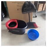 O-Cedar Mop Bucket, Libman Broom & Dustpan, &