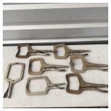 (7) Vise-Grip Locking C-Clamp Pliers