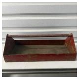 24x12x8 Vintage Red Tool Carrier Tote Tray