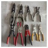 (9) Automotive Pliers- Snap Ring Plier/Spark
