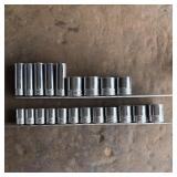 (21) Snap-On 6 Point Sockets