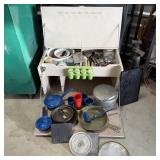 Portable Camping Kitchen & Assorted dishes