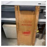 Vintage Salem Auto Parts Wooden Mechanics Creeper
