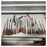 (28) Vintage Wood Carving Hand Tools