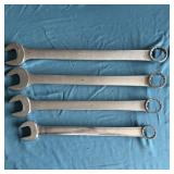 (4) SNAP-ON TOOLS COMBINATION 12 POINT WRENCHES
