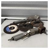 (2) Ingersoll Rand Extended Air Grinders &