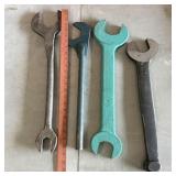(4) Vintage Heavy-Duty Industrial Wrenches