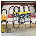 (6) Replacement Belts- Good Year, Bando,