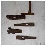 #7 (5) Antique Hand-Forged Blacksmith Tool