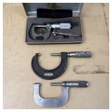 (3) Micrometers- Mitutoyo 193-211, Central