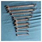 (9) SNAP-ON TOOLS COMBINATION 12 POINT WRENCHES