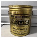 Vintage 50-pound 'Open Kettle Rendered Lard' Tin