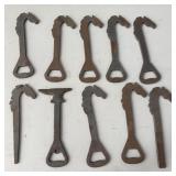 (10) Hand-Forged, Rustic Bottle Openers Horse