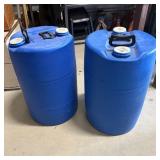(2) 15 Gallons? Emergency Water Storage Barrels