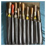 (10) Vintage Woodworking Chisels & Gouges