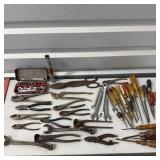 Tool Lot- Wrenches, Screwdrivers, Pliers, & More