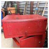 Red Metal Toolbox with Tools- MAC, Proto, H