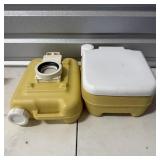 Vintage Yellow Rover 153 Portable Toilet