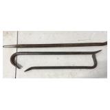 (3) Vintage Crowbar Pry Wrecking Bars