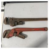(2) RIDGID 18' Heavy-Duty Straight Pipe Wrenches