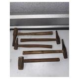 #3 (5) Antique Hand-Forged Blacksmith Tools