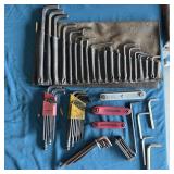 Assorted Size Hex Key Wrench Sets