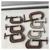 (7) 3' C Clamps-1430-3', Maximin, USA