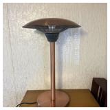 Brushed Copper Colored Tabletop Halogen Patio