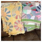 Vintage Dresden Plate & Kaleidoscope Quilts
