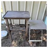 Wood & Metal Side Tables