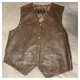 Vintage Scully Men Western Genuine Brown Leather