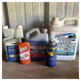 Assorted Fluids- Tire Sealer, WD-40, Fast