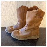 Wolverine Brown Leather Pull-On Wellington Work