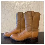 Justin Buckskin Apache Men's Size 7 D Bull Hide