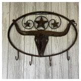 28x18 Rustic Texas Longhorn with Stars Cast M
