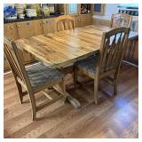 Solid Wood Dinning Table & Four Chairs