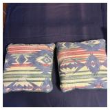 2- Aztec Print Throw Pillow