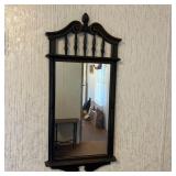 31x15 Vintage Colonial-Style Faux Wood Wall Mirror