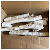 White Birch Ceramic Gas Fireplace Logs