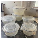 6- Lock & Lock Plastic Containers