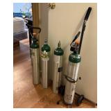 Oxygen Tank / Cart / Regulator UN1072