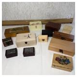 13- Assorted Wood Boxes/Chests