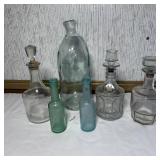 Vintage Glass Bottles/ Jar