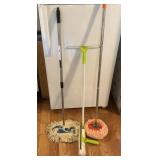 Cleaning Supplies- 2 Mops & 2 Squeegees